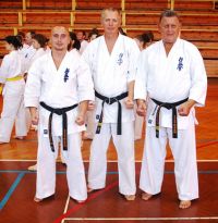 Od lewej: Sensei Zbigniew Paradecki 2 Dan, Branch Chief Ukrainy, Sensei Edward Urbańczyk 4 Dan